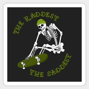 Rad Sad Skeleton Sticker